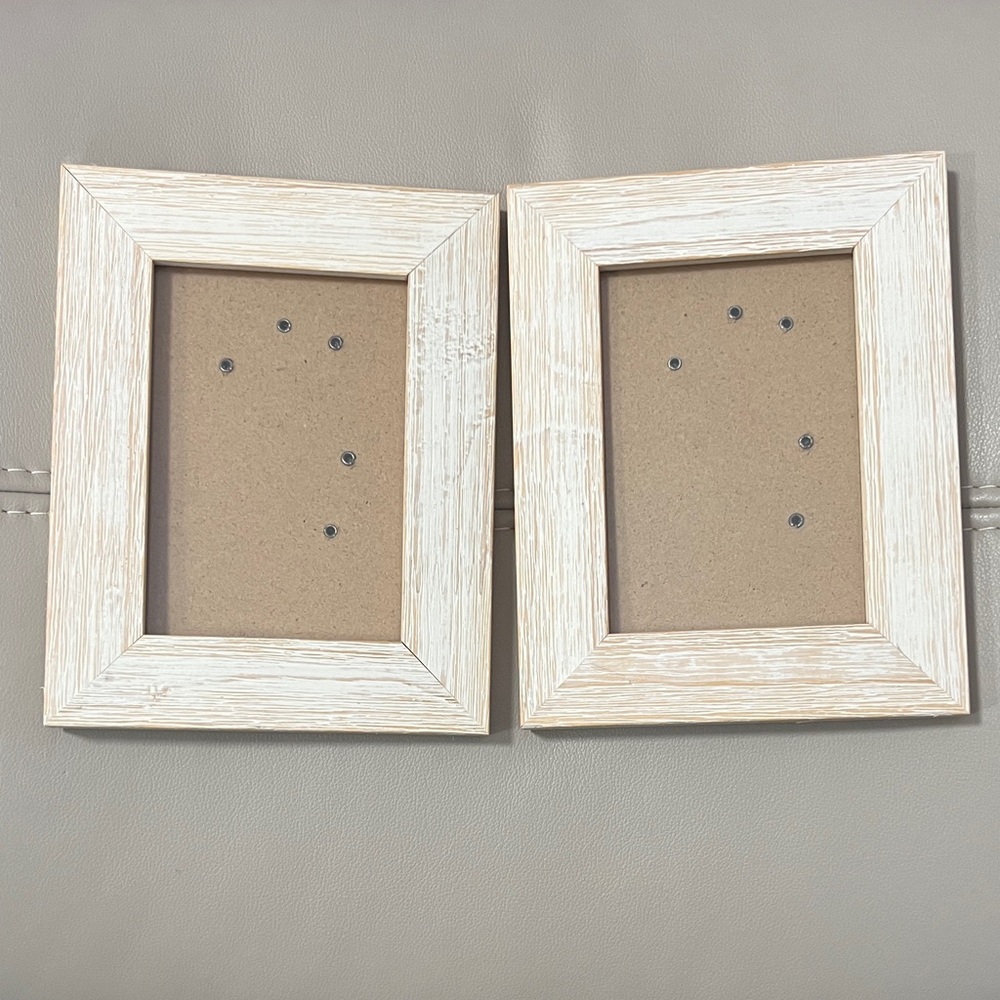 Rustic Cream Picture Frames - set of 2